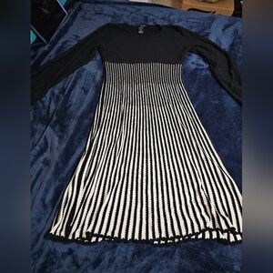 Astro  black and white dress.